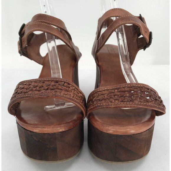 Bed Stu Kenya Platform Sandals Women's 11 Bown Leather Buckle Chunky Gladiator - Picture 4 of 15